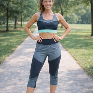 Fabletics Sports Bra Legging Set Women’s XXL Activewear